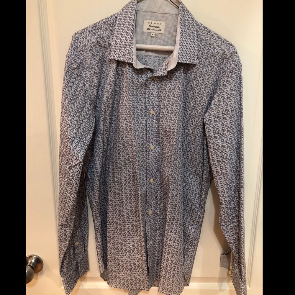 Ted Baker Classic Fit Printed button down